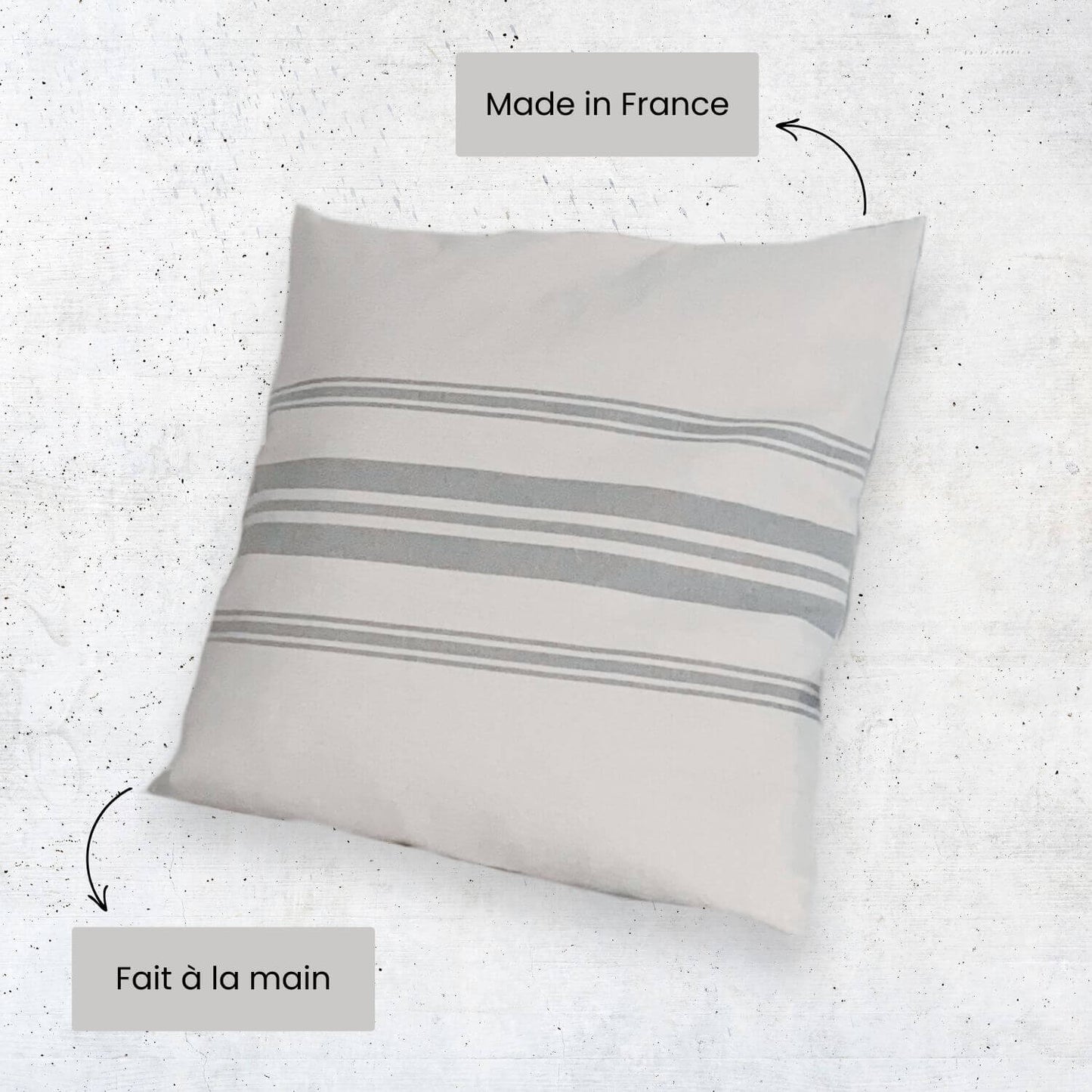 housse de coussin made in france en coton taille 40x40cm